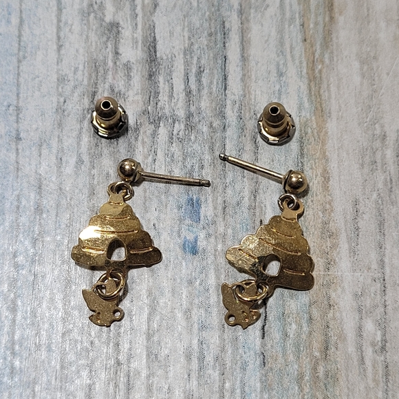 Wild Bryde Bee Nest Earrings. - Picture 3 of 7